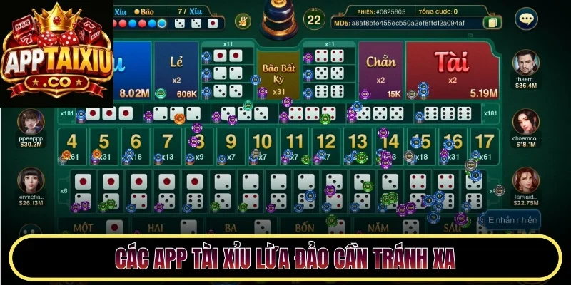 Các app tài xỉu lừa đảo cần tránh xa