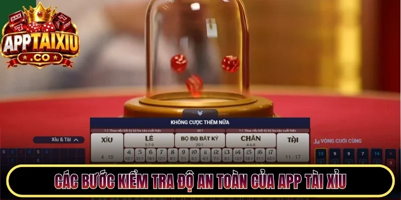 Các bước kiểm tra độ an toàn của app tài xỉu