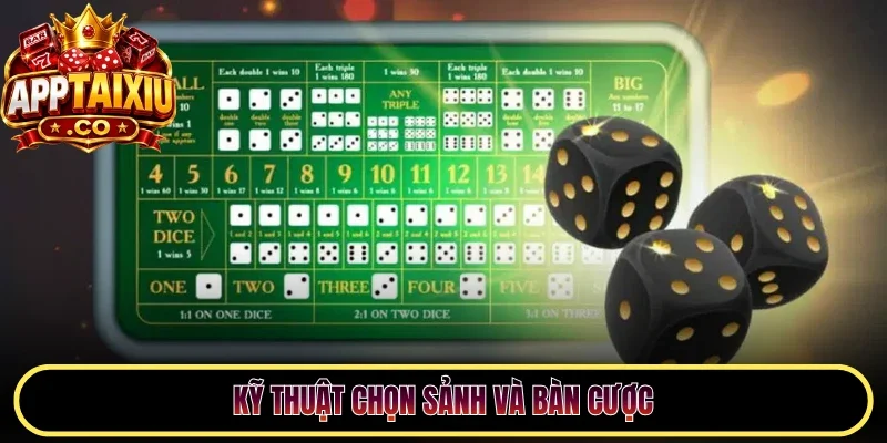 Kỹ thuật chọn sảnh và bàn cược