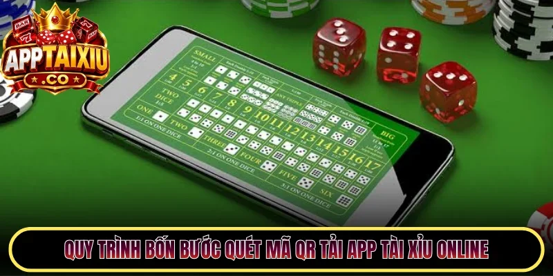 Quy trình bốn bước quét mã QR tải app Tài Xỉu online