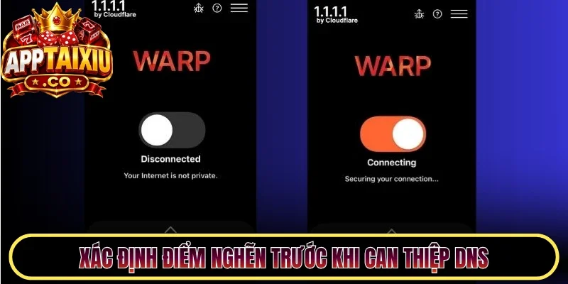 Xác định điểm nghẽn trước khi can thiệp DNS